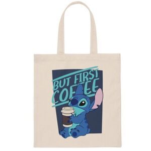 “But First Coffee” Lilo and Stitch Tote